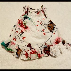 Cotton monarch butterfly dress